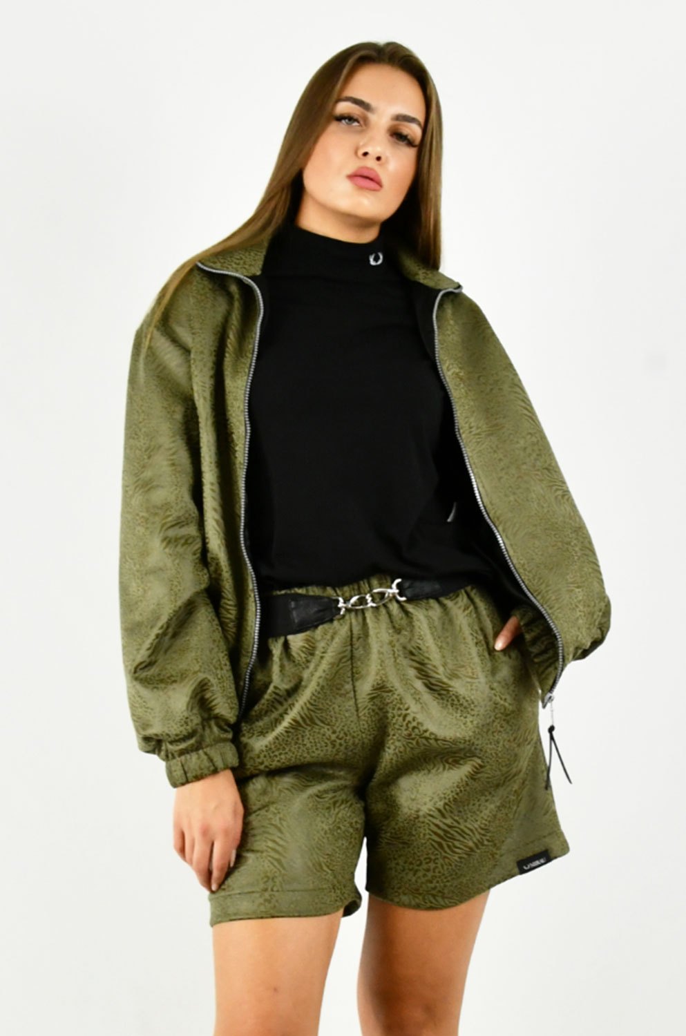 DÁMSKA BOMBERA - EXCLUSIVE ARMY GREEN